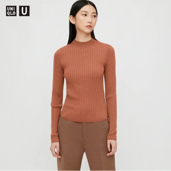 Uniqlo U Extra Fine Merino Wide Ribbed Crew Neck Sweater - Picture 5 of 6
